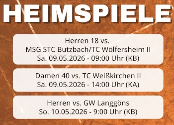 Heimspiele 9. & 10. Mai